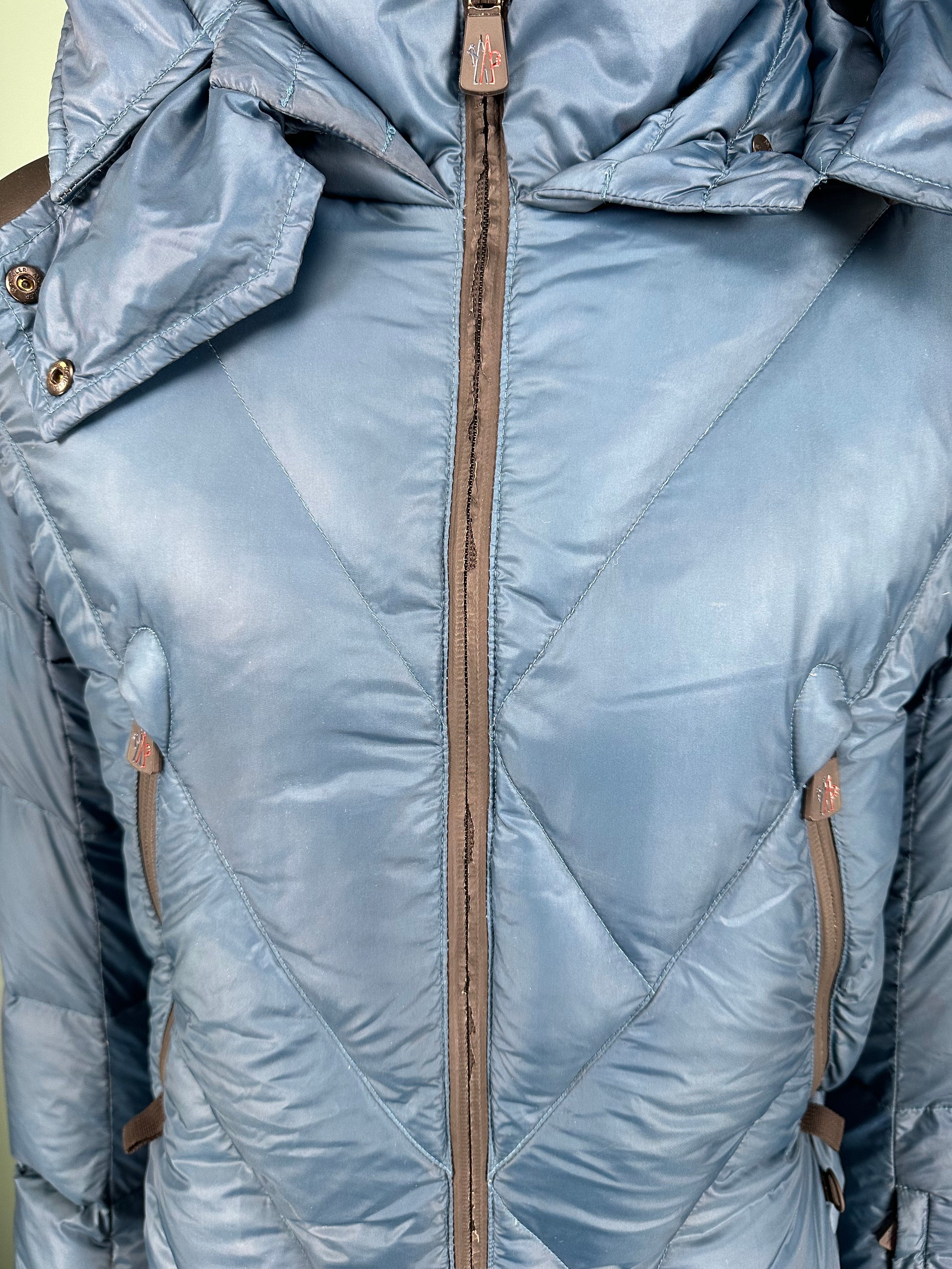 MONCLER GRENOBLE COAT BLUE - SIZE 3 (L) - affluentarchives - Used Designer Clothing Outlet Sale