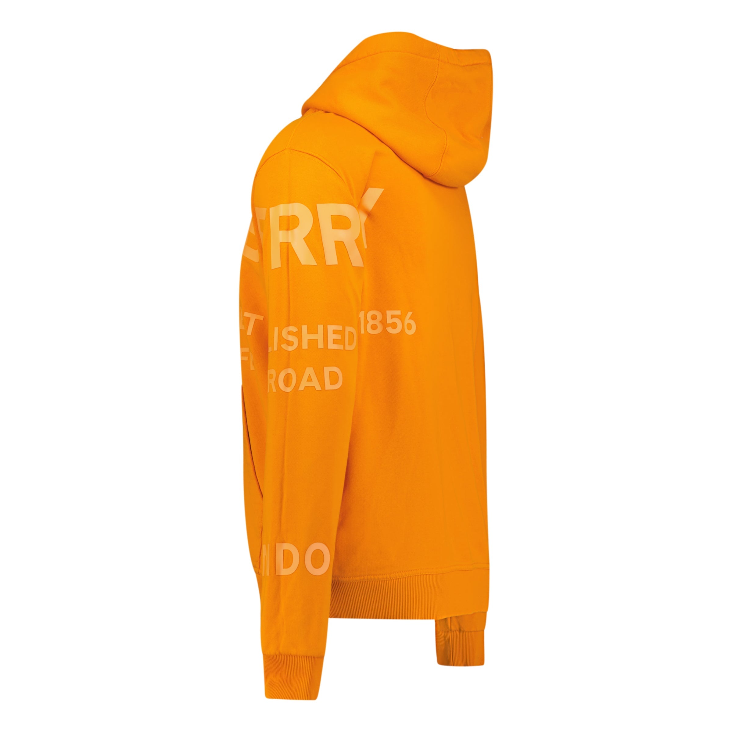 BURBERRY LOGO ORANGE HOODIE SMALL Fits M