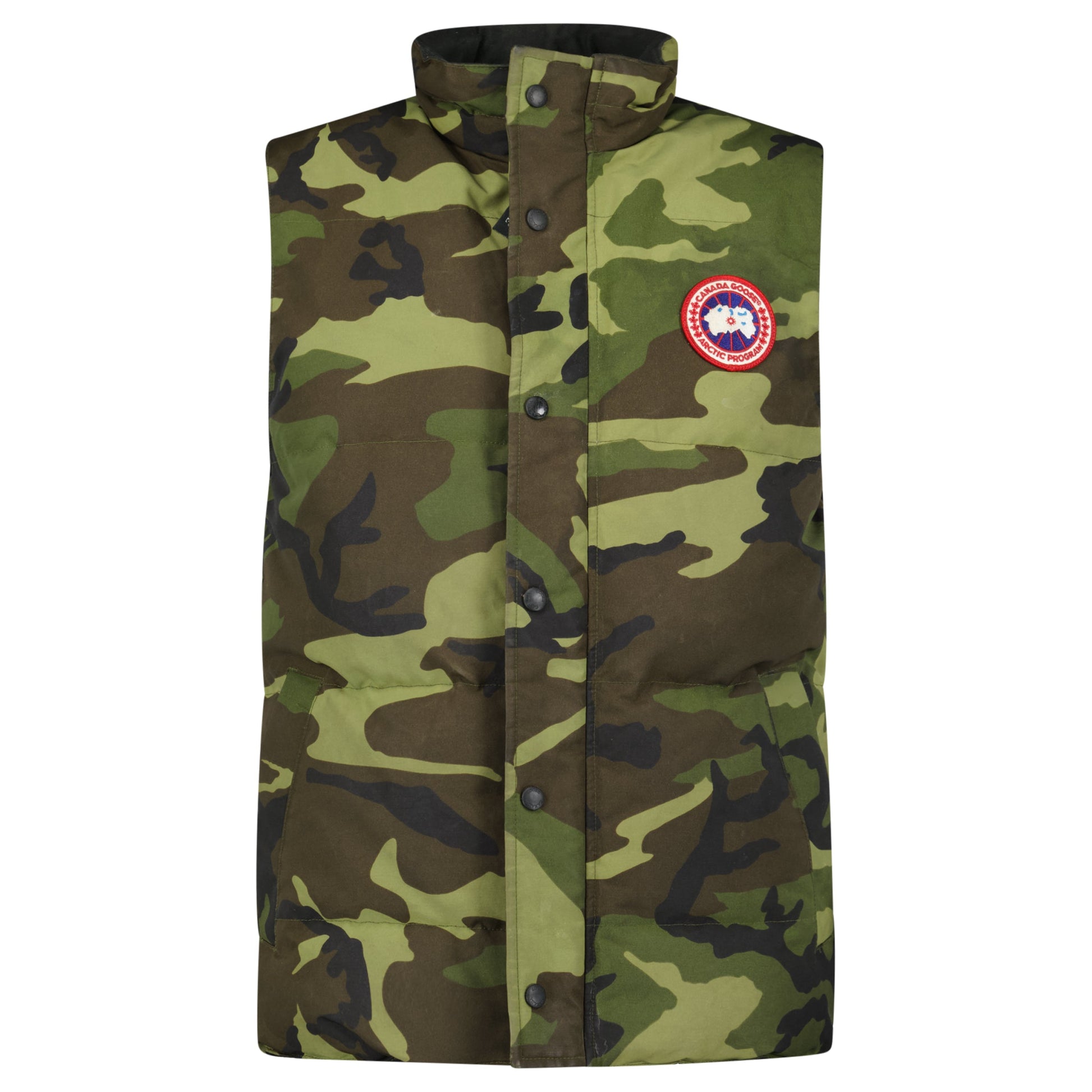 CANADA GOOSE CAMO GILET - SMALL (Fits M) - Affluent ArchivesUsed HIGH END DESIGNER CLOTHING