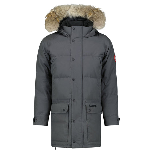 CANADA GOOSE EMORY GREY COAT - LARGE - Affluent ArchivesUsed HIGH END DESIGNER CLOTHING