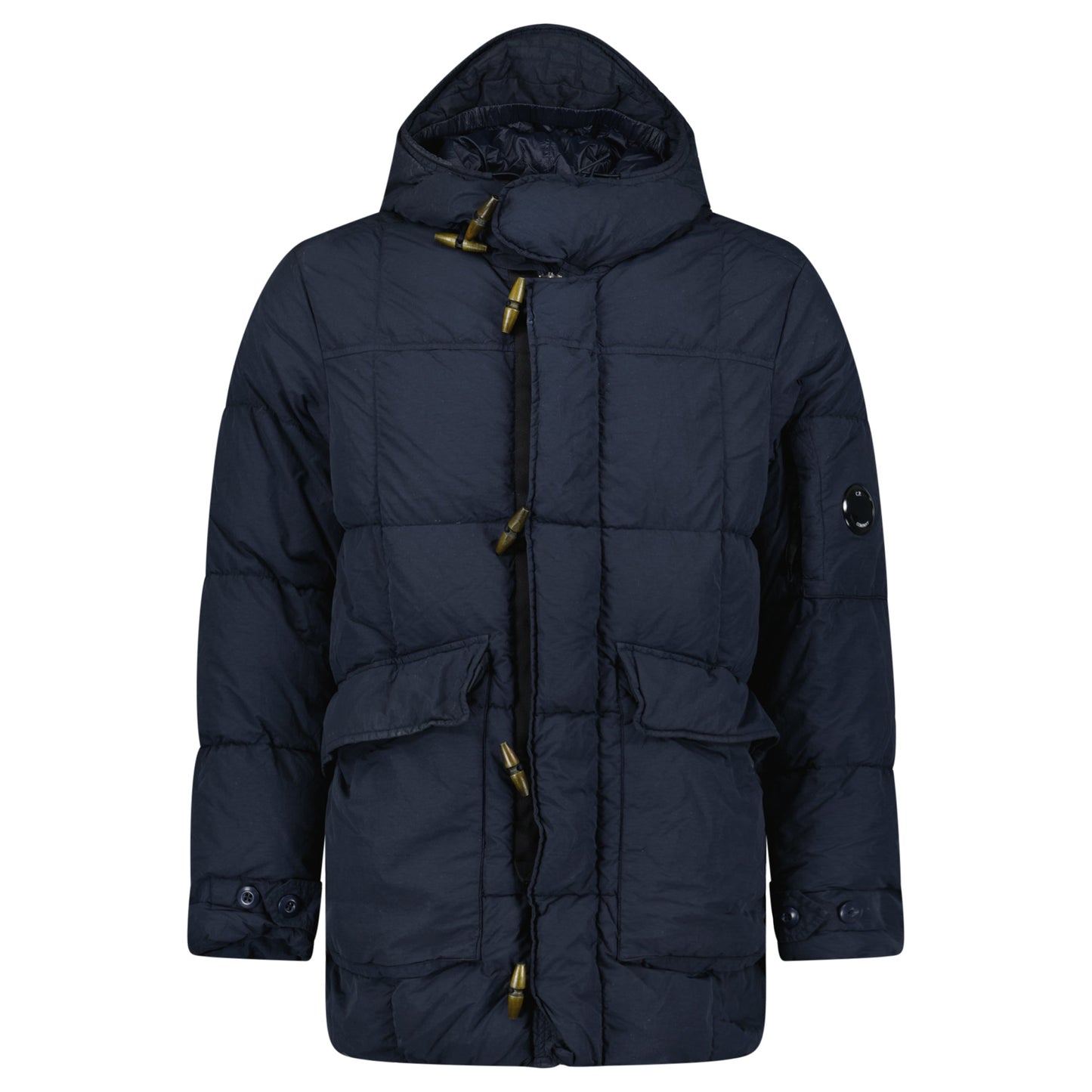 CP COMPANY NAVY QUILTED PUFFER - MEDIUM - Affluent ArchivesUsed HIGH END DESIGNER CLOTHING