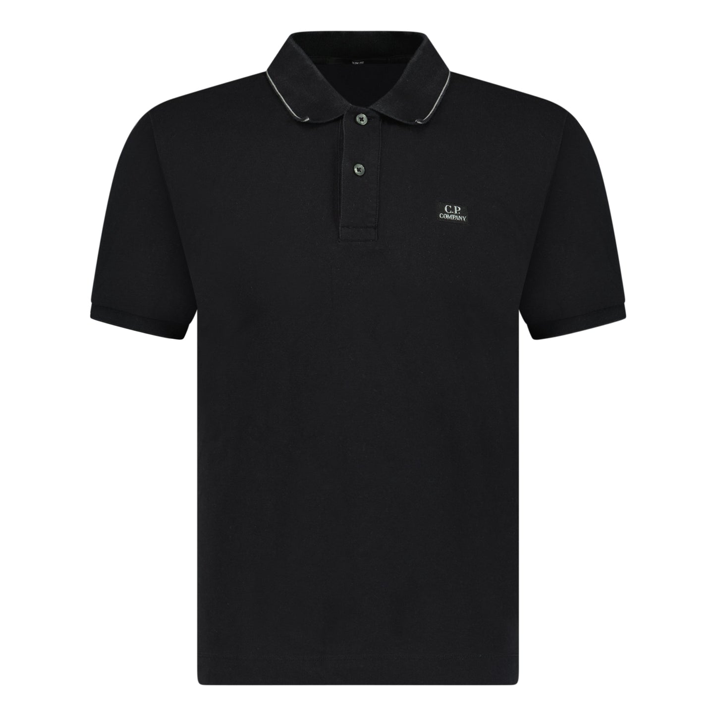 CP COMPANY POLO BLACK - MEDIUM (Fits S) - affluentarchivesUsed HIGH END DESIGNER CLOTHING