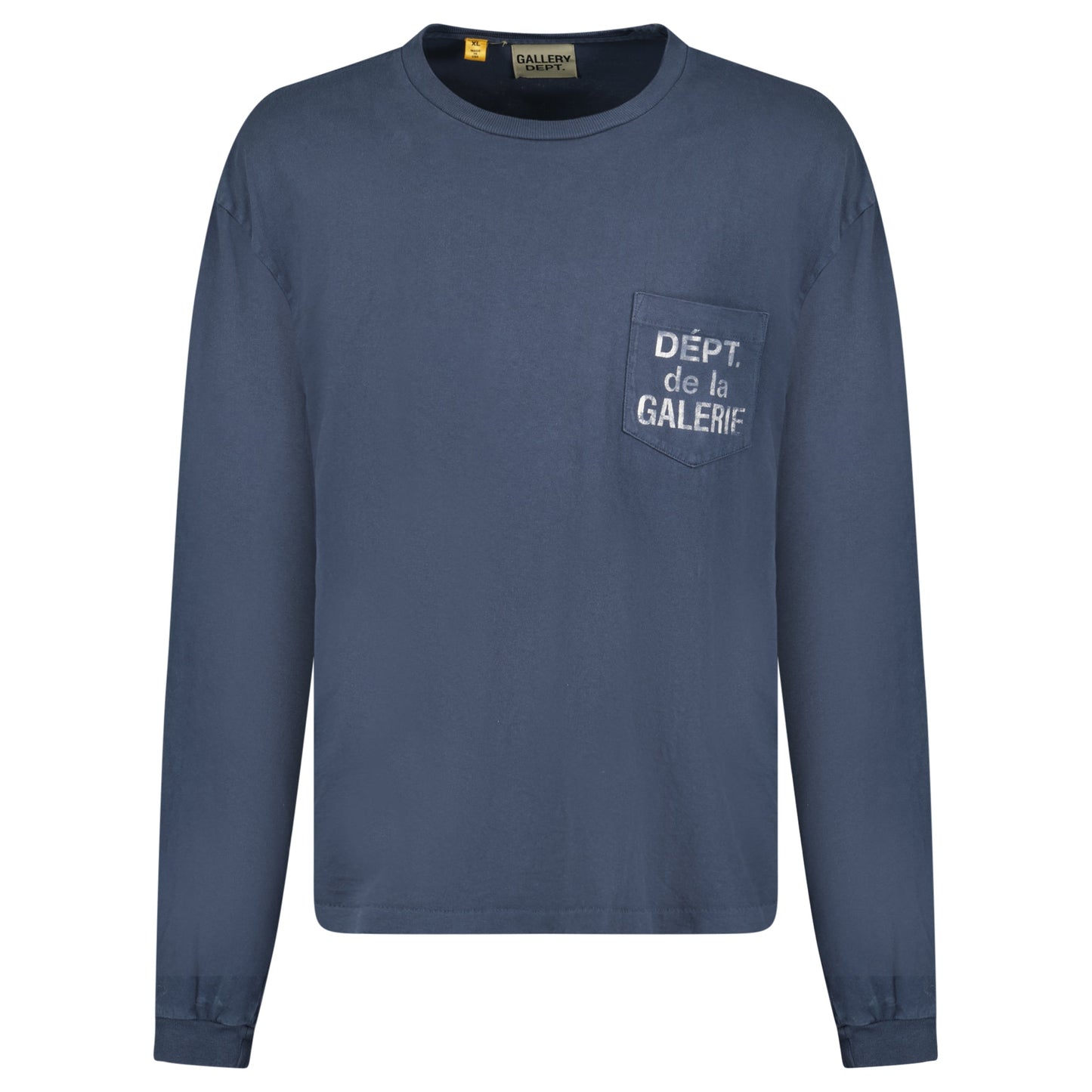 GALLERY DEPT NAVY LONG SLEEVED T SHIRT - XL (Fits L) - Affluent ArchivesUsed HIGH END DESIGNER CLOTHING