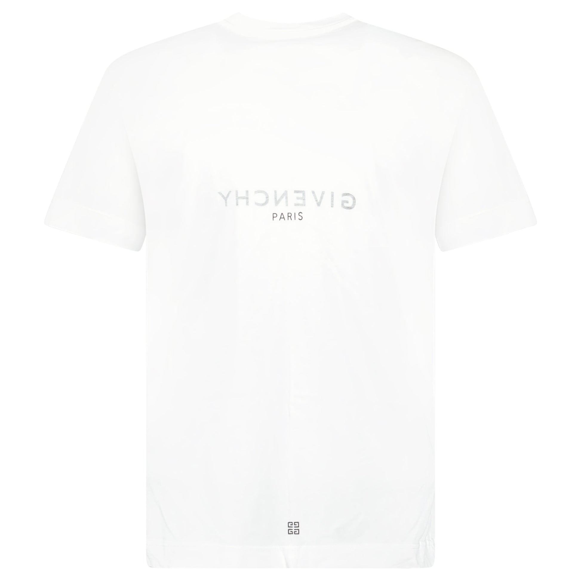 GIVENCHY WHITE LOGO T SHIRT - XS (Fits M) - Affluent ArchivesUsed HIGH END DESIGNER CLOTHING