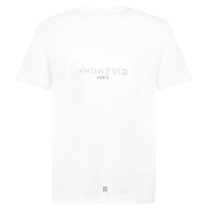 GIVENCHY WHITE LOGO T SHIRT - XS (Fits M) - Affluent ArchivesUsed HIGH END DESIGNER CLOTHING