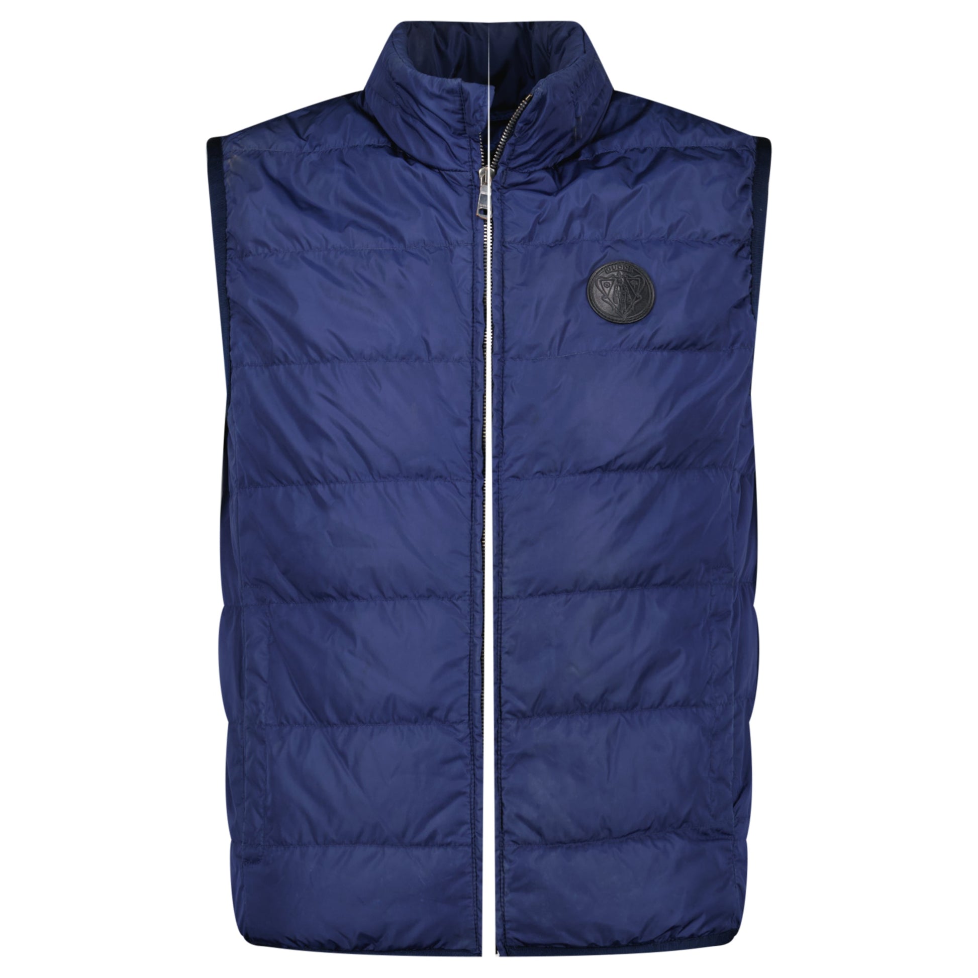 GUCCI GG NAVY GILET - 48 (M) - Affluent ArchivesUsed HIGH END DESIGNER CLOTHING