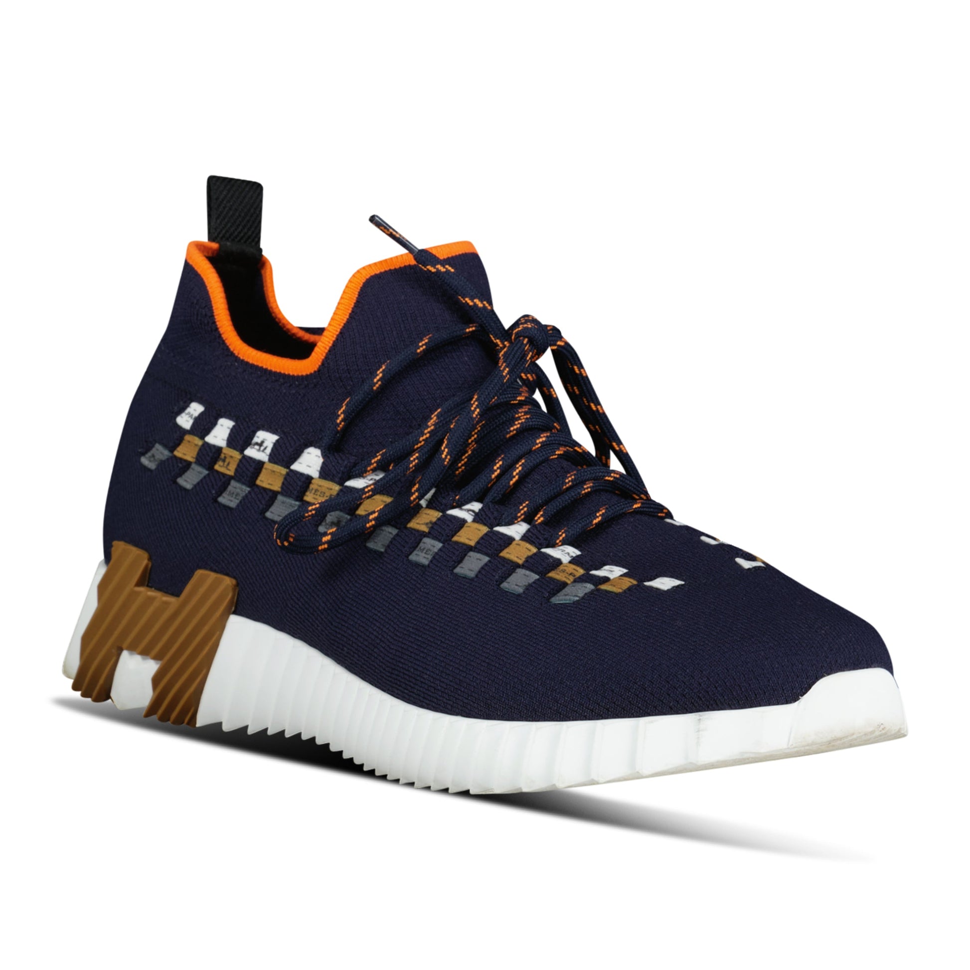 HERMES FLEX NAVY TRAINER - UK 6 (Fit 7) - affluentarchivesUsed HIGH END DESIGNER CLOTHING