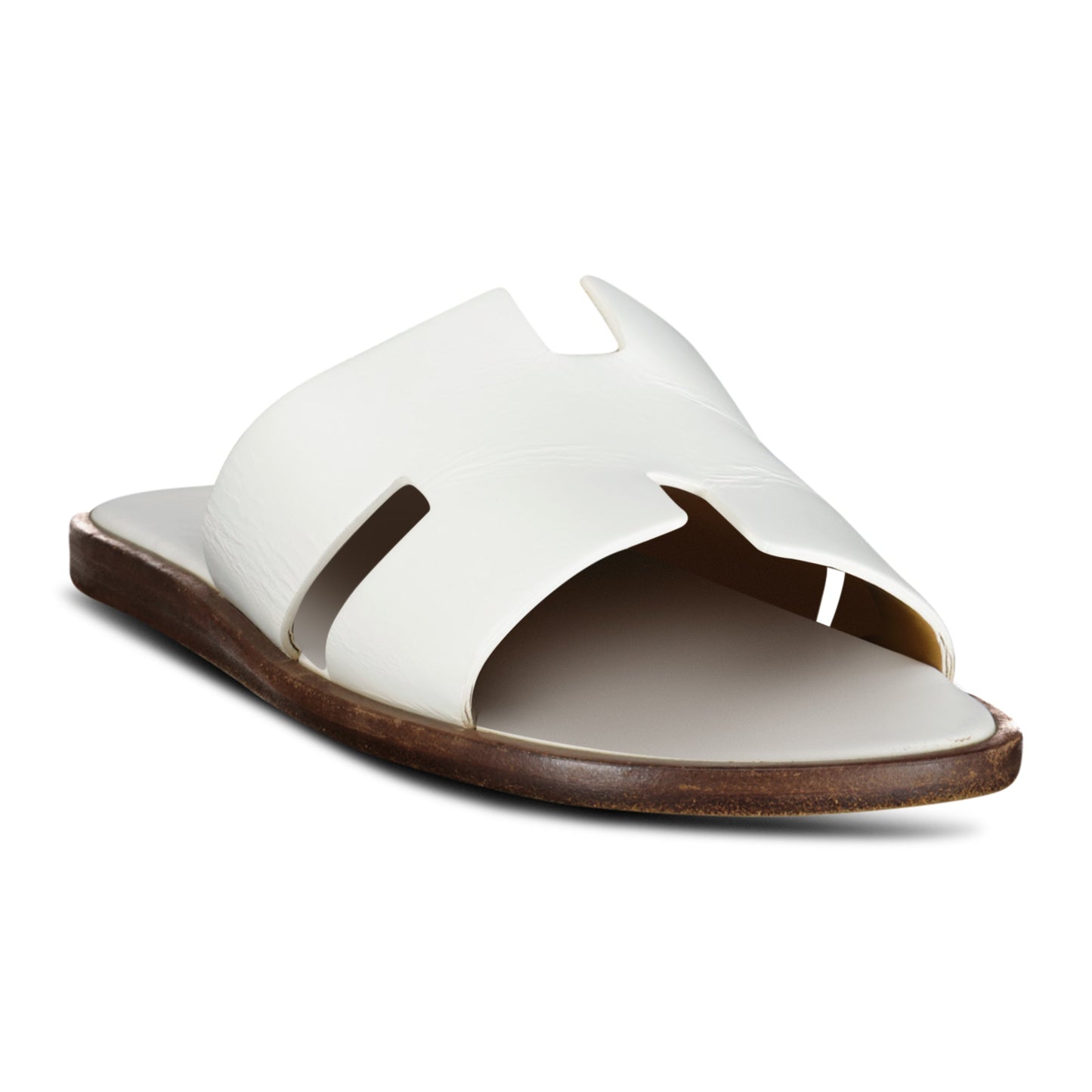 HERMES IZMIR SANDALS WHITE - UK 10 (Fit 9) 44 - affluentarchivesUsed HIGH END DESIGNER CLOTHING