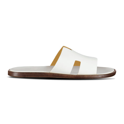 HERMES IZMIR SANDALS WHITE - UK 10 (Fit 9) 44 - affluentarchivesUsed HIGH END DESIGNER CLOTHING