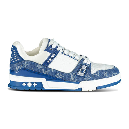 LOUIS VUITTON BLUE DENIM TRAINER - UK 7 (Fit 8) - affluentarchivesUsed HIGH END DESIGNER CLOTHING