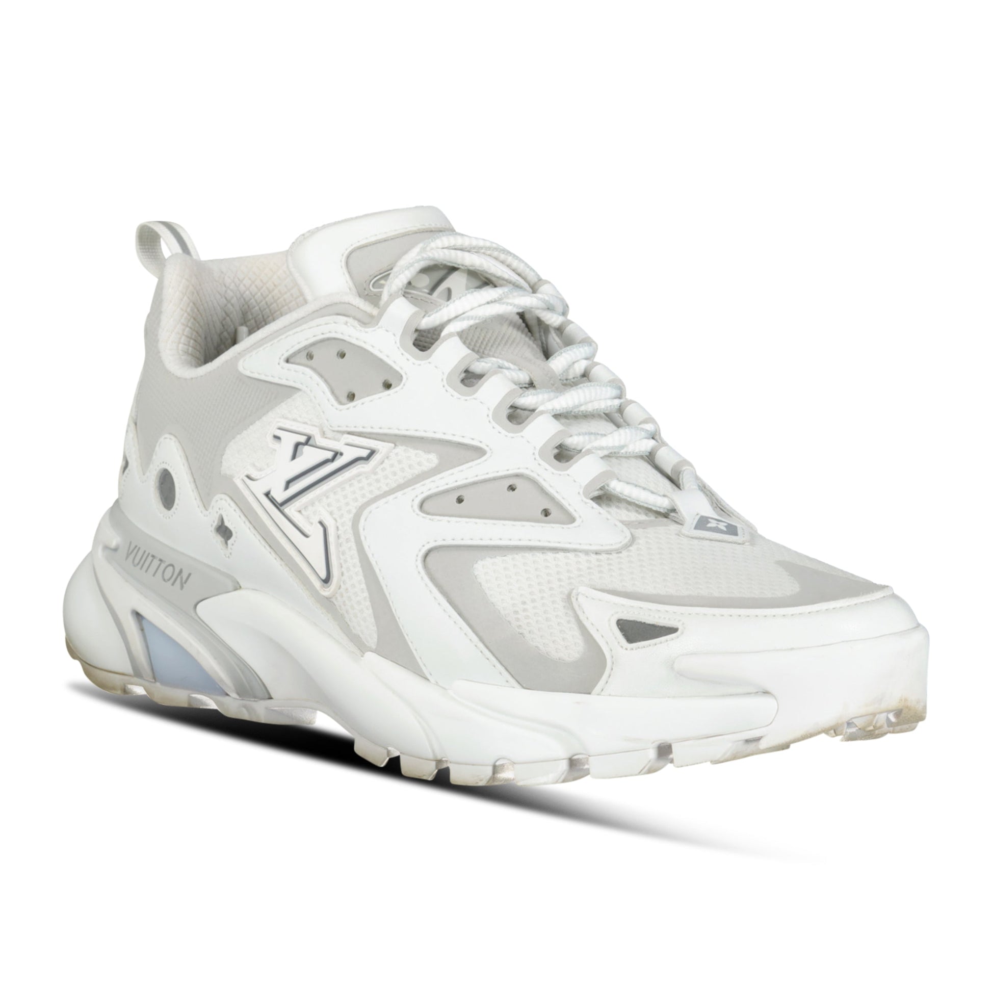 LOUIS VUITTON TATIC RUNNER TRAINER WHITE - UK 9 (Fit 10) - affluentarchivesUsed HIGH END DESIGNER CLOTHING