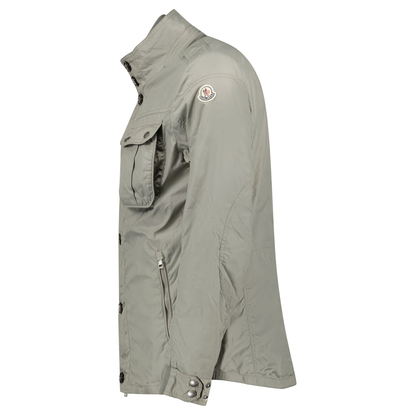 MONCLER BEIGE WINDBREAKER - SIZE 4 (L) - Affluent ArchivesUsed HIGH END DESIGNER CLOTHING