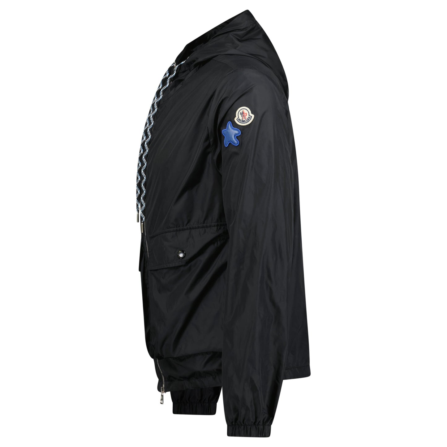 MONCLER BLACK WINDBREAKER - SIZE 2 (M) - affluentarchivesUsed HIGH END DESIGNER CLOTHING