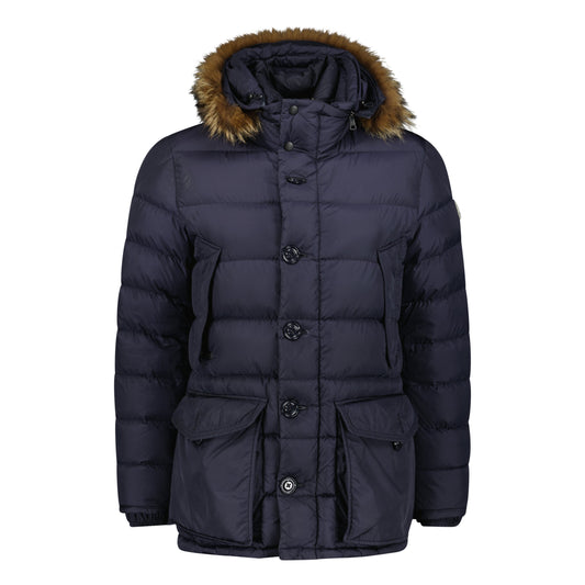 MONCLER CLUNY JACKET NAVY - 3 (M) - affluentarchivesUsed HIGH END DESIGNER CLOTHING