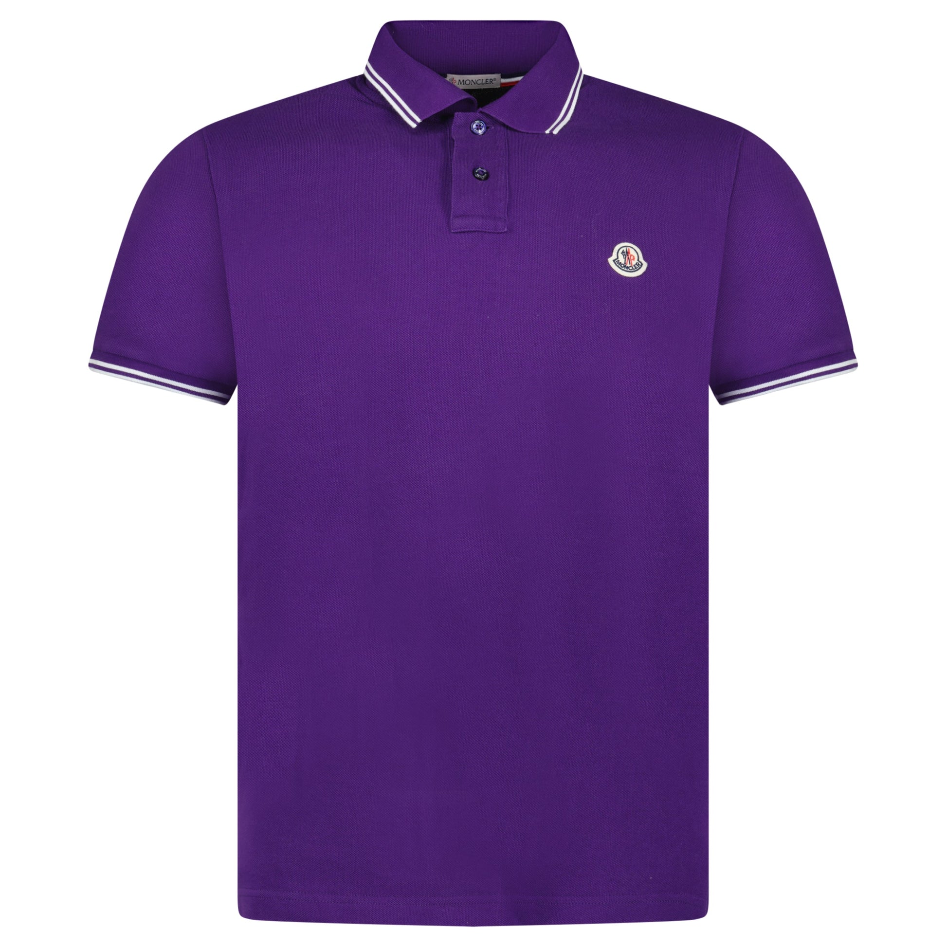 MONCLER DARK PURPLE POLO - MEDIUM - Affluent ArchivesUsed HIGH END DESIGNER CLOTHING