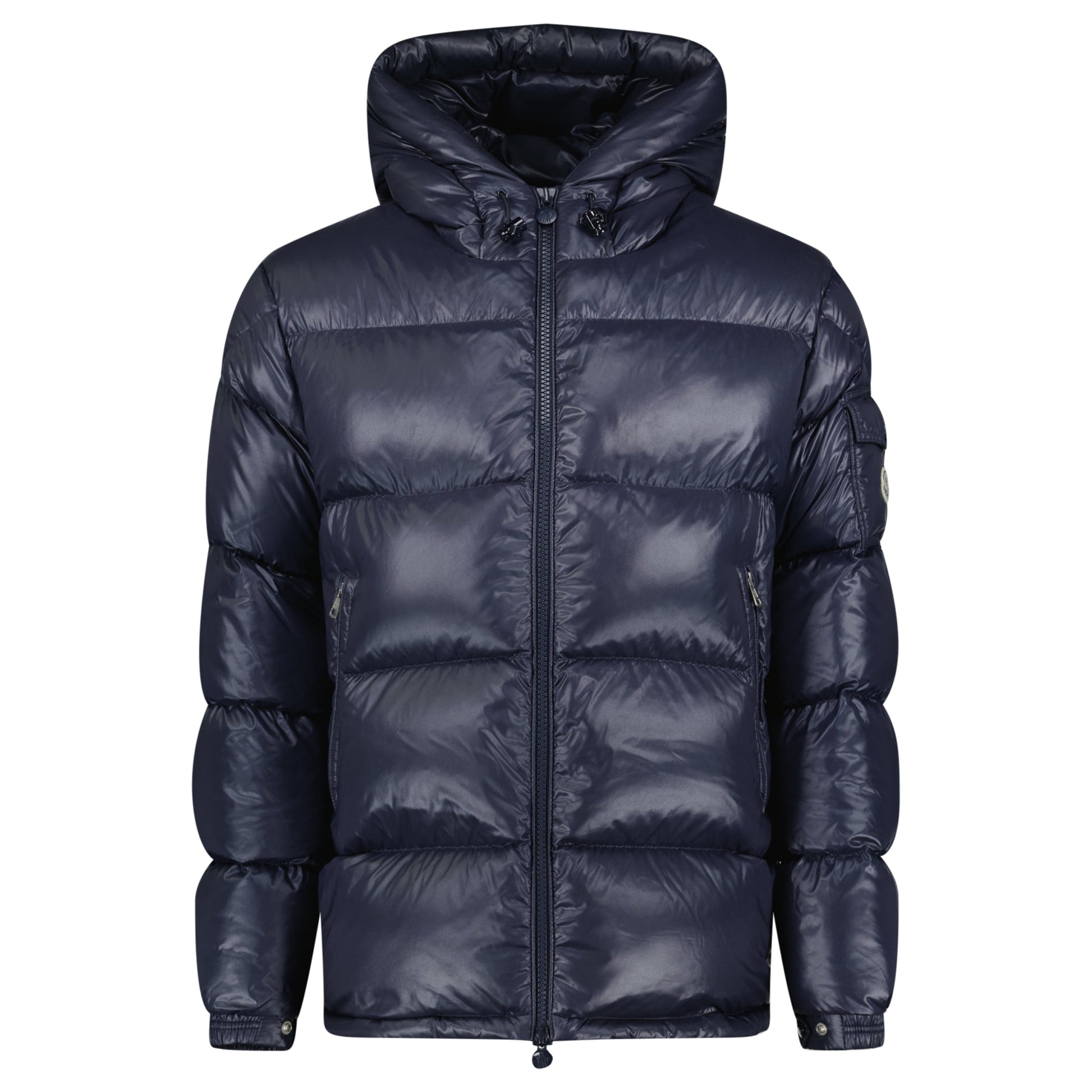 MONCLER ERCINS NAVY COAT - SIZE 5 (XL) - Affluent ArchivesUsed HIGH END DESIGNER CLOTHING