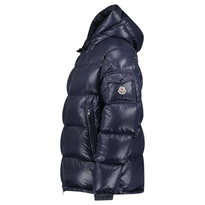 MONCLER ERCINS NAVY COAT - SIZE 5 (XL) - Affluent ArchivesUsed HIGH END DESIGNER CLOTHING