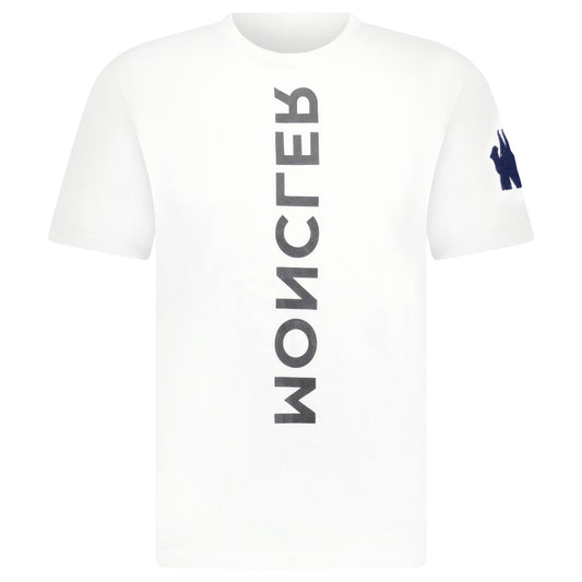 MONCLER GRENOBLE WHITE LOGO T SHIRT - MEDIUM - affluentarchivesUsed HIGH END DESIGNER CLOTHING