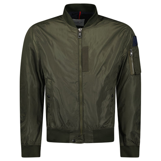 MONCLER KHAKI BOMBER - SIZE 3 (M) - Affluent ArchivesUsed HIGH END DESIGNER CLOTHING