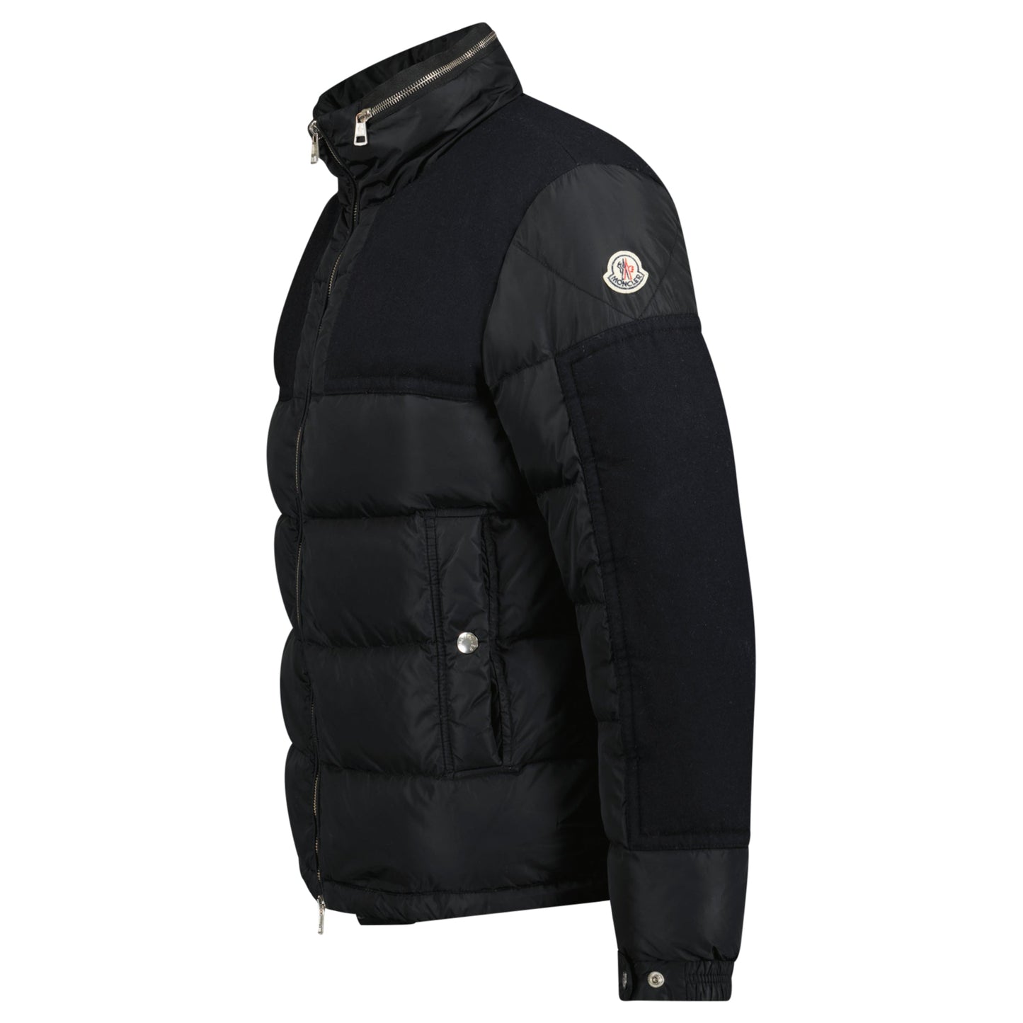 MONCLER QUILTED DOWN JACKET BLACK - SIZE 2 (Fits M) - affluentarchivesUsed HIGH END DESIGNER CLOTHING