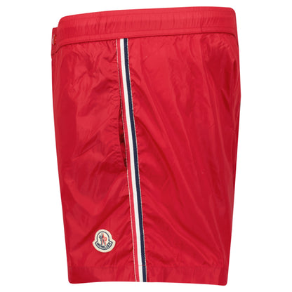 MONCLER RED SWIM SHORTS - LARGE - Affluent ArchivesUsed HIGH END DESIGNER CLOTHING