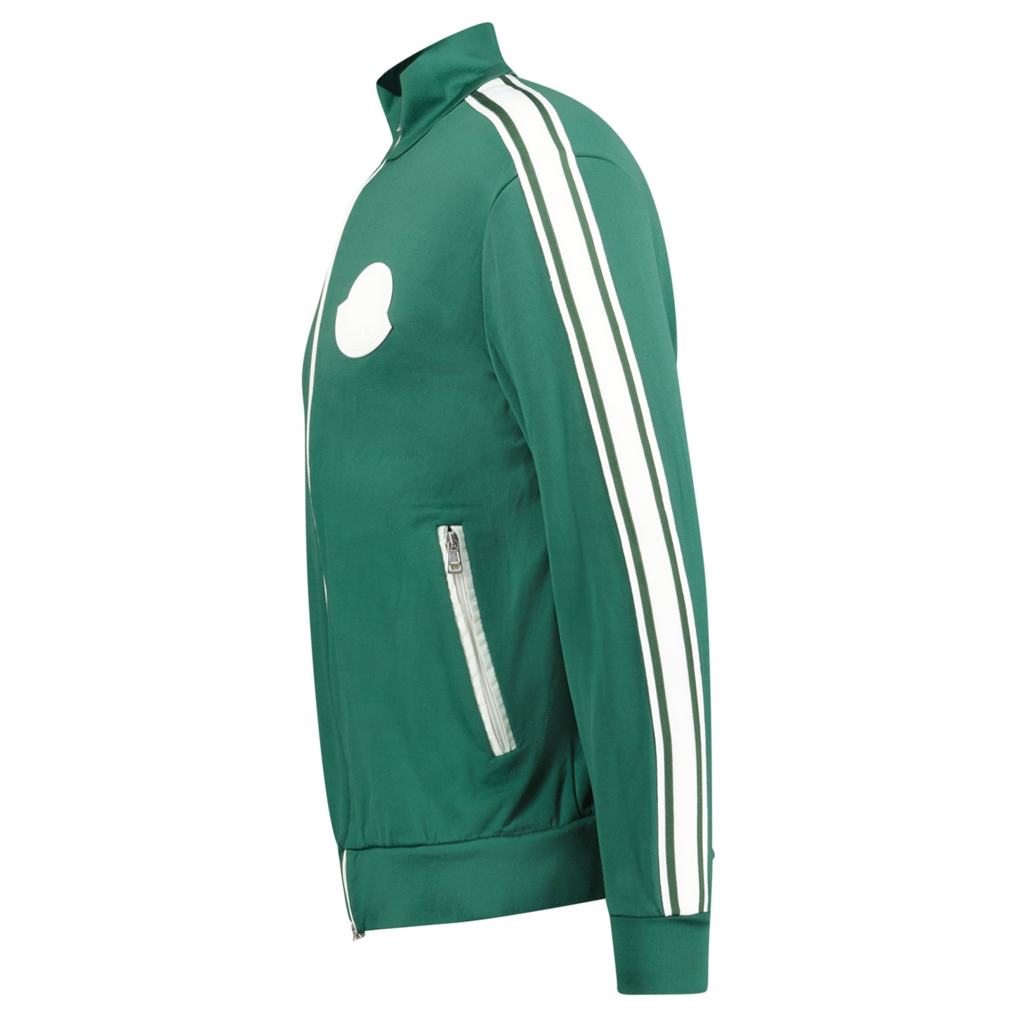 MONLCER GREEN TRACK JACKET - LARGE (Fits M) - affluentarchivesUsed HIGH END DESIGNER CLOTHING