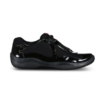 PRADA AMERICA CUP BLACK TRAINER - UK 7 (Fit 8) - affluentarchivesUsed HIGH END DESIGNER CLOTHING