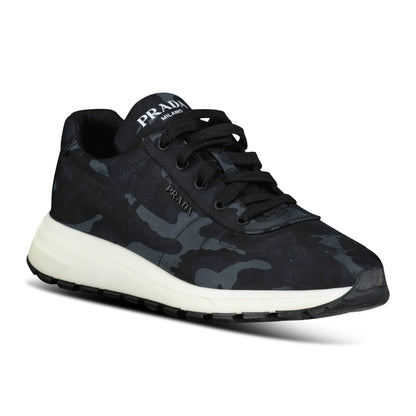 PRADA BLACK/GREY CAMO TRAINER - UK 8.5 (Fit 9.5) - Affluent ArchivesUsed HIGH END DESIGNER CLOTHING