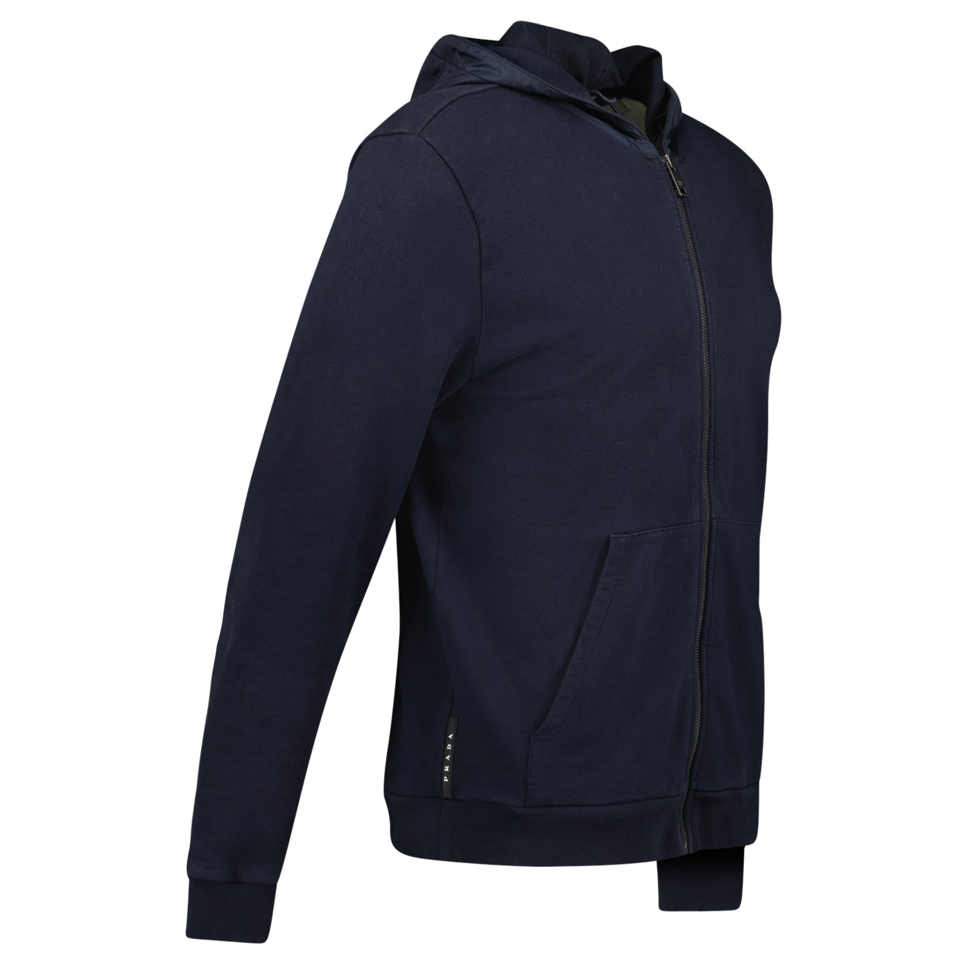 PRADA LINEA ROSSA NAVY HOODIE - L (Fits M) - affluentarchivesUsed HIGH END DESIGNER CLOTHING