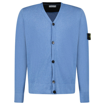 STONE ISLAND LIGHT BLUE CARDIGAN - LARGE - Affluent ArchivesUsed HIGH END DESIGNER CLOTHING