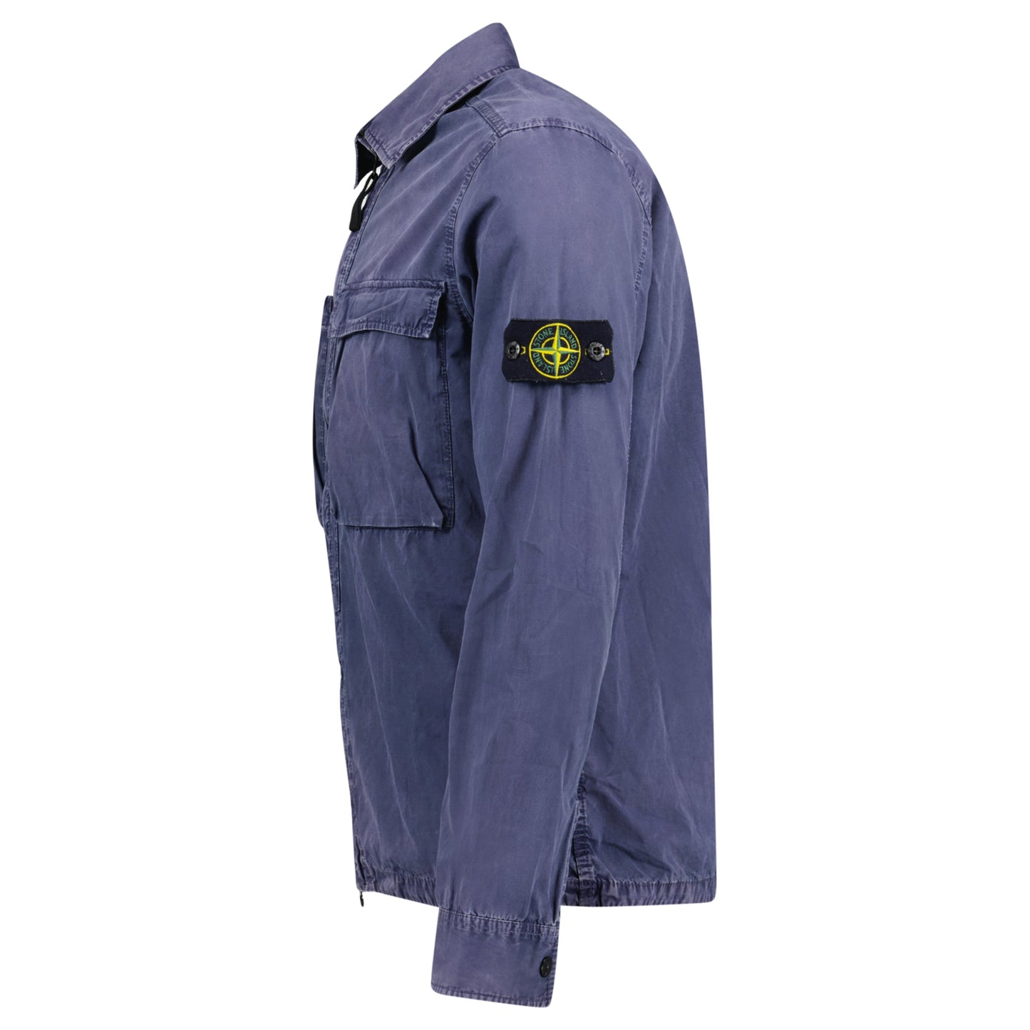 STONE ISLAND NAVY OVER SHIRT - MEDIUM - affluentarchivesUsed HIGH END DESIGNER CLOTHING