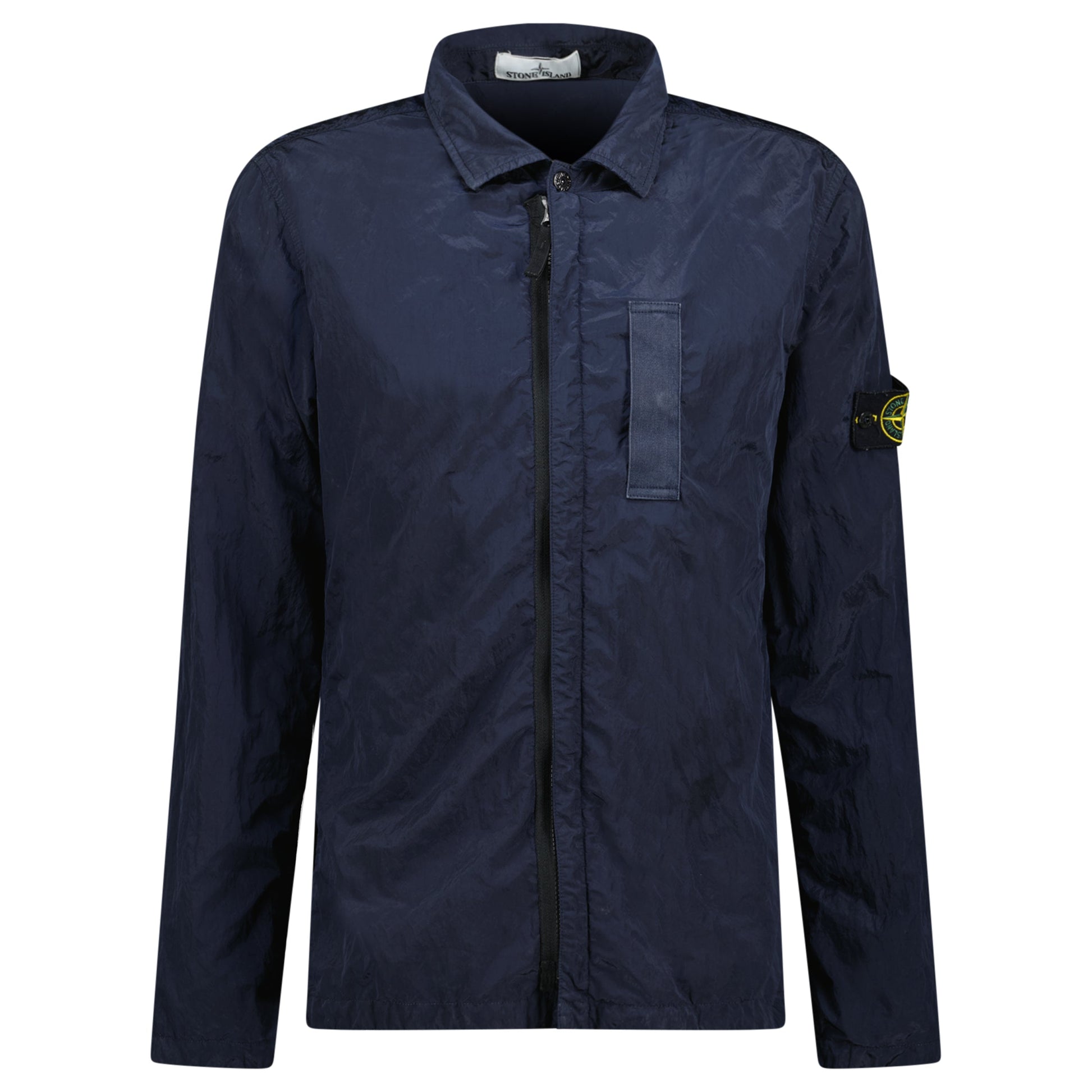 STONE ISLAND PADDED NAVY OVERSHIRT - LARGE - affluentarchivesUsed HIGH END DESIGNER CLOTHING