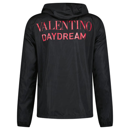 VALENTINO BLACK WINDBREAKER - MEDIUM - affluentarchivesUsed HIGH END DESIGNER CLOTHING