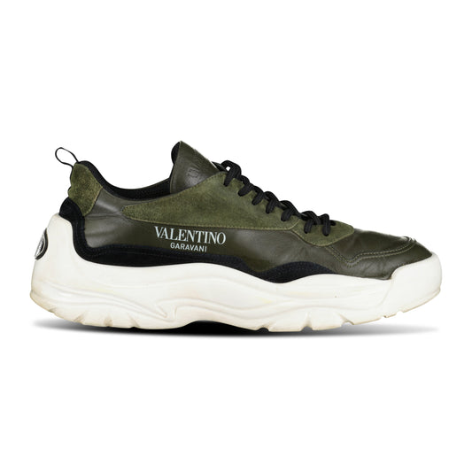 VALENTINO GARAVANI KHAKI TRAINER - UK 7 (41) - affluentarchivesUsed HIGH END DESIGNER CLOTHING