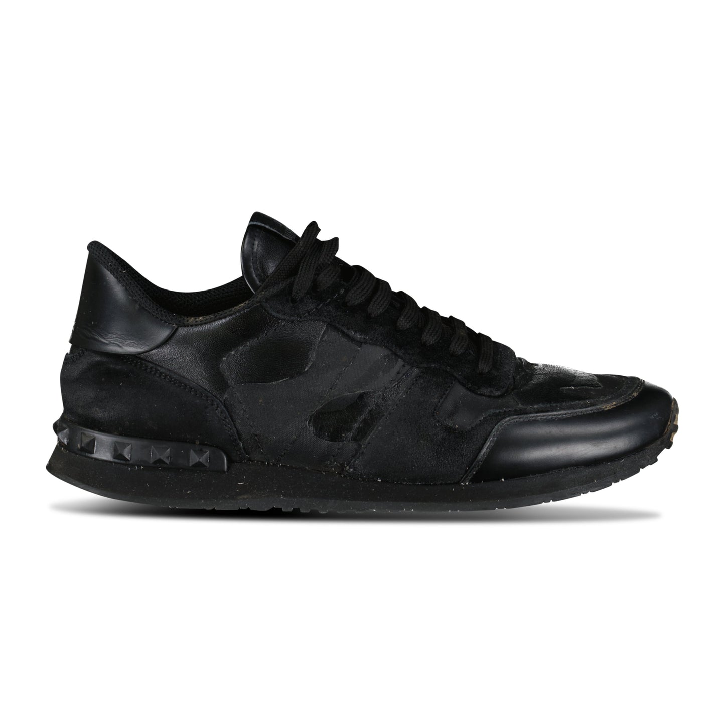 VALENTINO GARAVANI ROCKRUNNER BLACK - UK 7 (41) - Affluent ArchivesUsed HIGH END DESIGNER CLOTHING