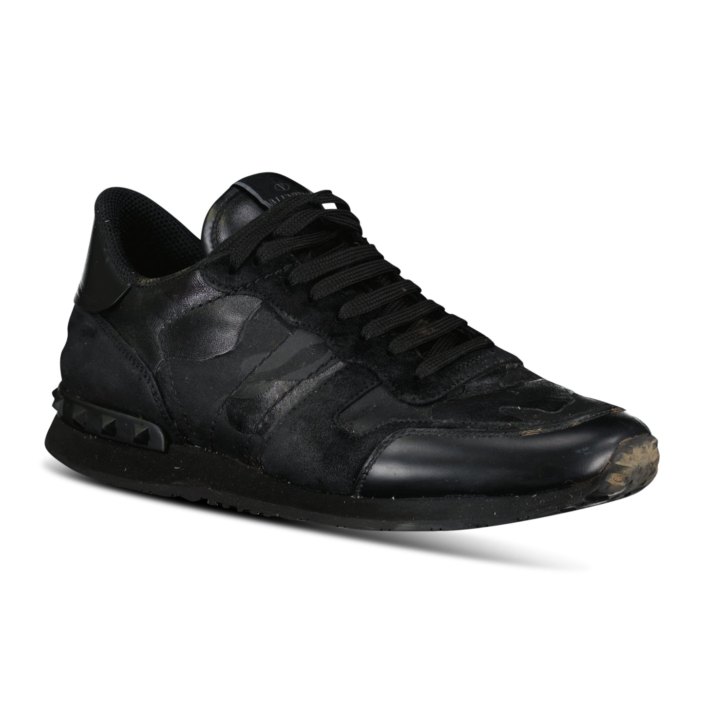 VALENTINO GARAVANI ROCKRUNNER BLACK - UK 7 (41) - Affluent ArchivesUsed HIGH END DESIGNER CLOTHING