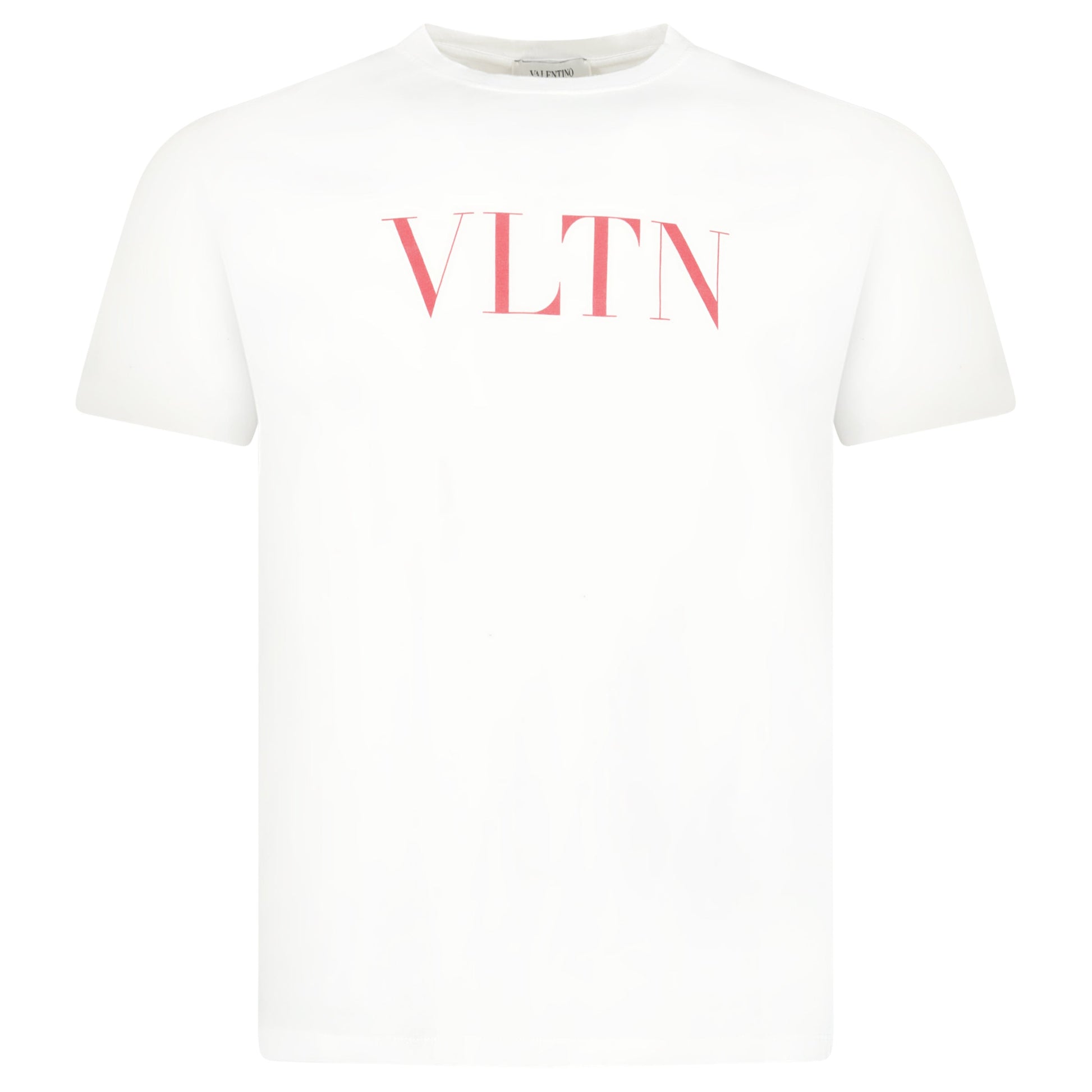 VALENTINO WHITE LOGO T SHIRT - SMALL - Affluent ArchivesUsed HIGH END DESIGNER CLOTHING