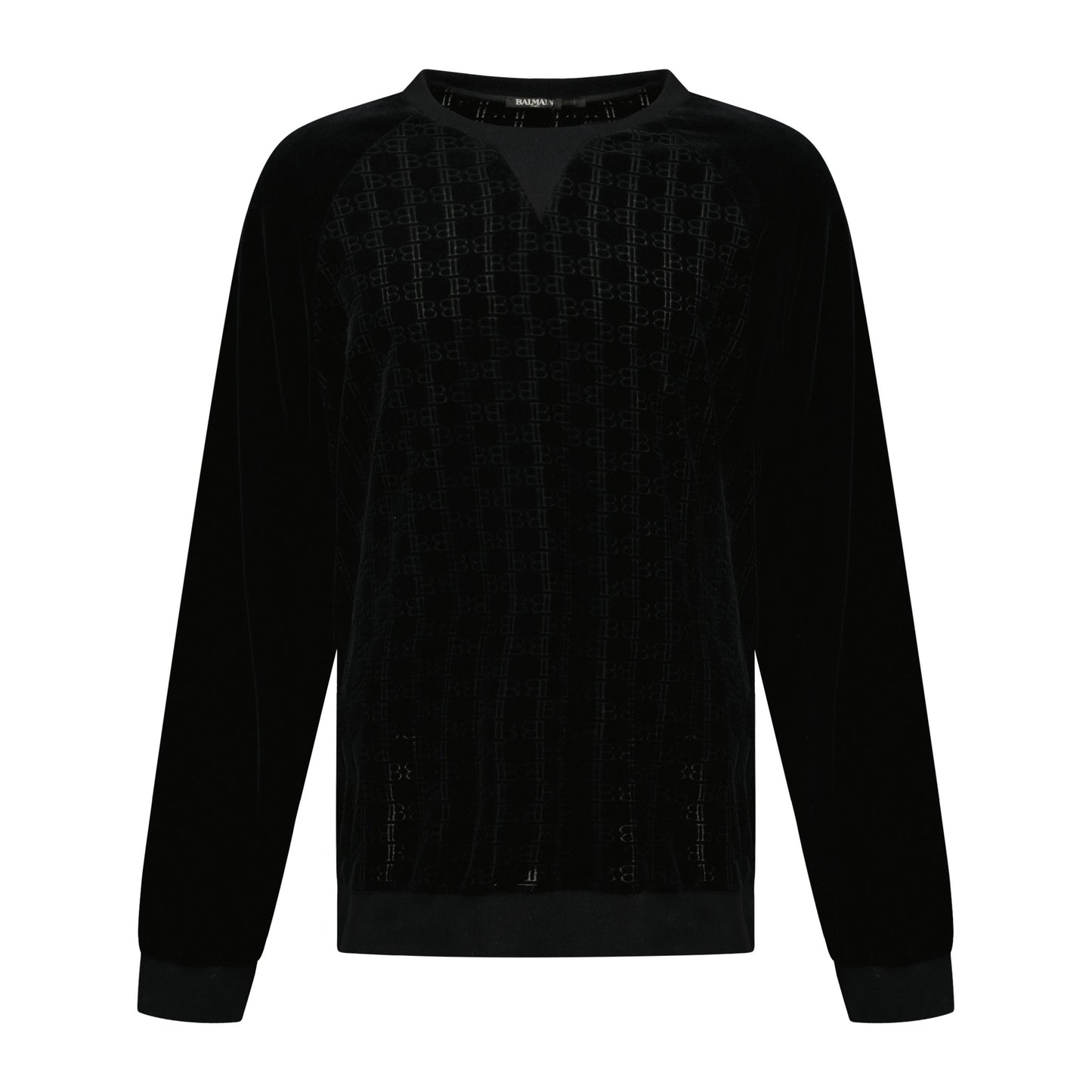 BALMAIN SWEATSHIRT BLACK - affluentarchivesUsed HIGH END DESIGNER CLOTHING