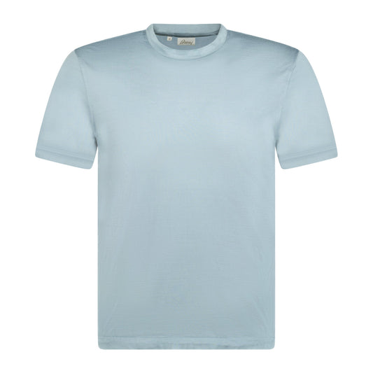 BRIONI T SHIRT LIGHT BLUE - affluentarchivesUsed HIGH END DESIGNER CLOTHING