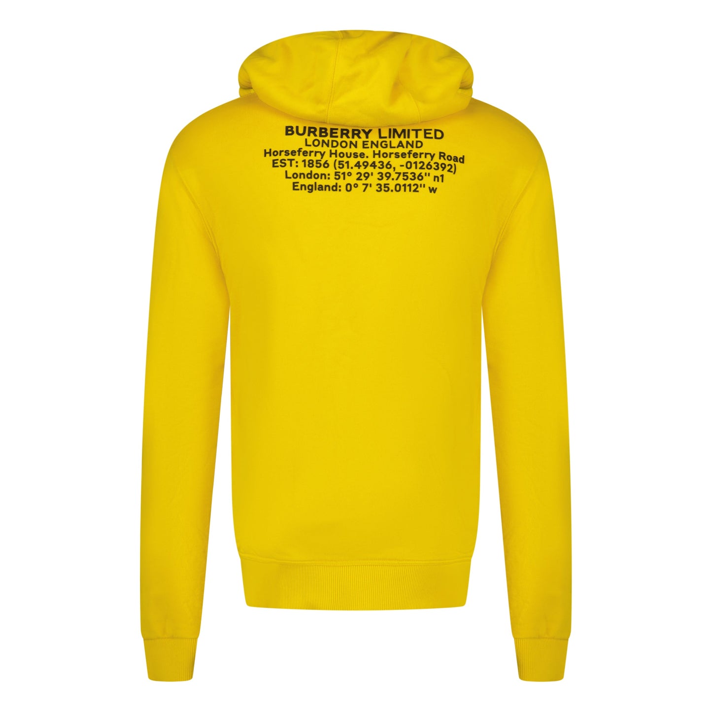 BURBERRY YELLOW HOODIE - S (Fits L) - affluentarchivesUsed HIGH END DESIGNER CLOTHING