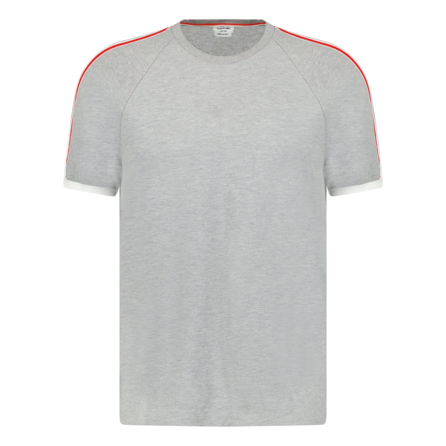 THOM BROWNE KNITTED T SHIRT GREY - SMALL - affluentarchivesUsed HIGH END DESIGNER CLOTHING
