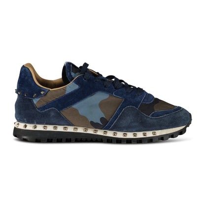 VALENTINO ROCKRUNNER BLUE CAMO - affluentarchivesUsed HIGH END DESIGNER CLOTHING